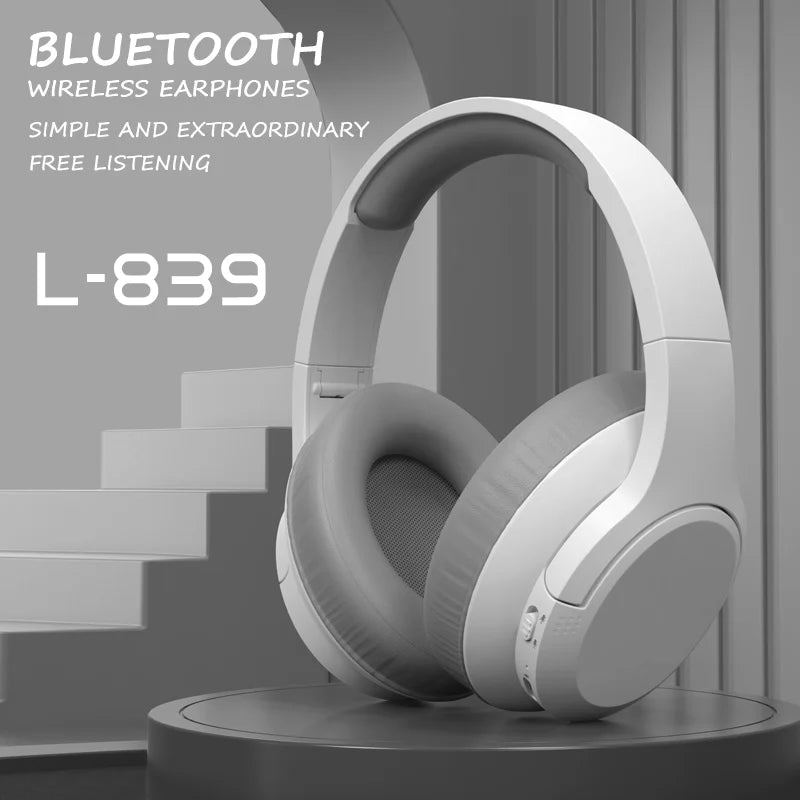 Wireless Headphones Bluetooth 5.3 Hi-Res Audio Over Ear Headset Earphones