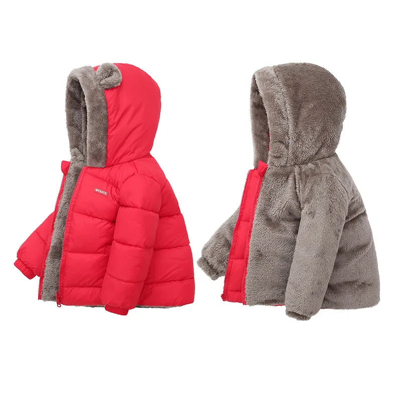 Baby Jacket Hooded Cotton Outerwear