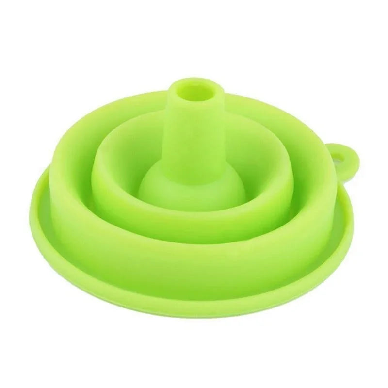 1pc Mini Silicone Foldable Collapsible Style Funnel