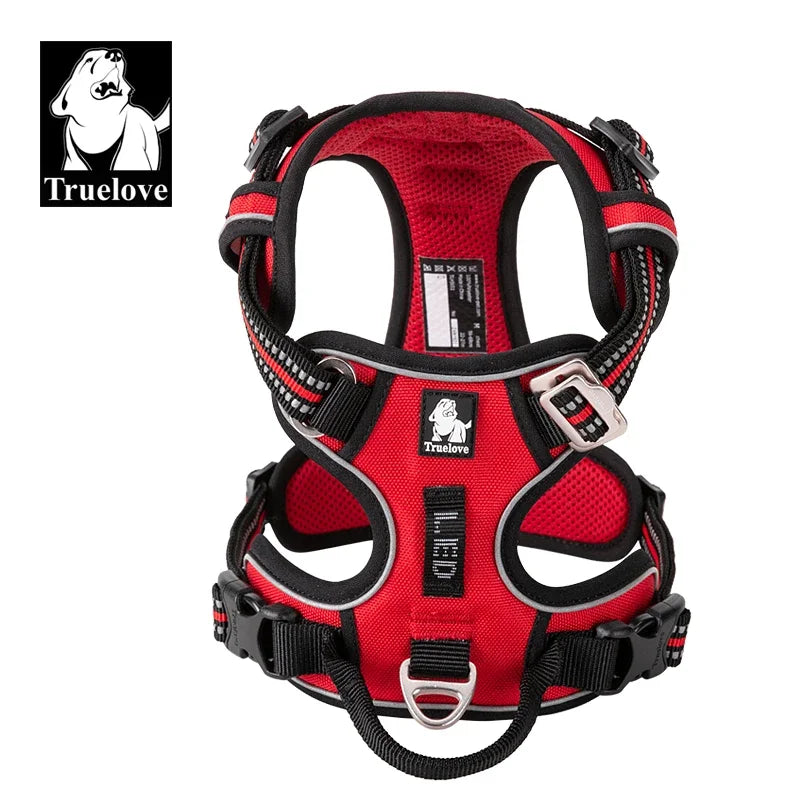 Pet Reflective Nylon Dog Harness No Pull Adjustable