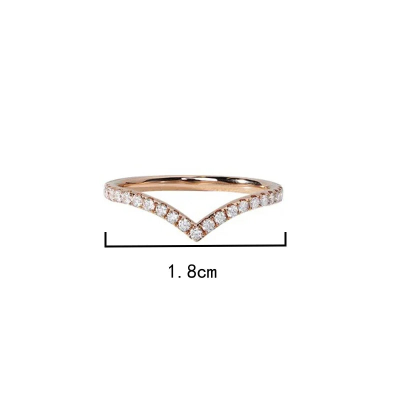 Fashion Jewelry Ring V-type