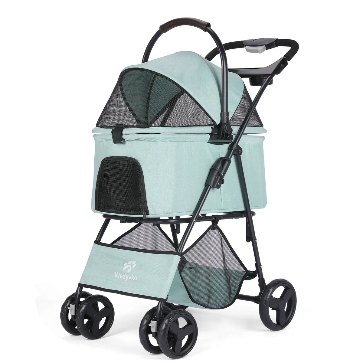 3 in 1 Pet Stroller with Removable Carrier, Folding Stroller for Small/Medium Dogs and Cats, Waterproof, All-Terrain