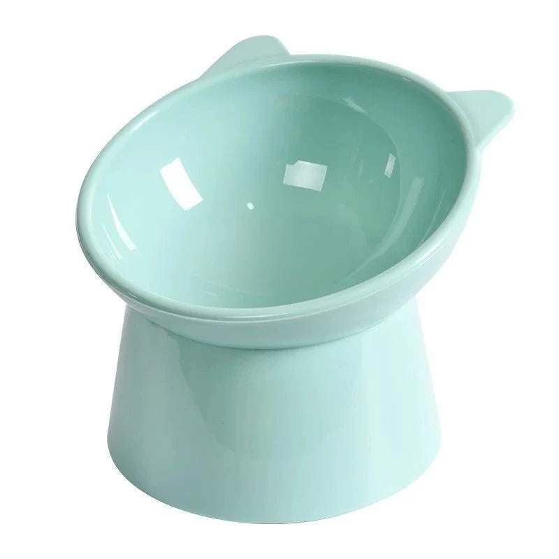 Pet Food Bowl Tilt High Bottom Neck Protector Antichoking