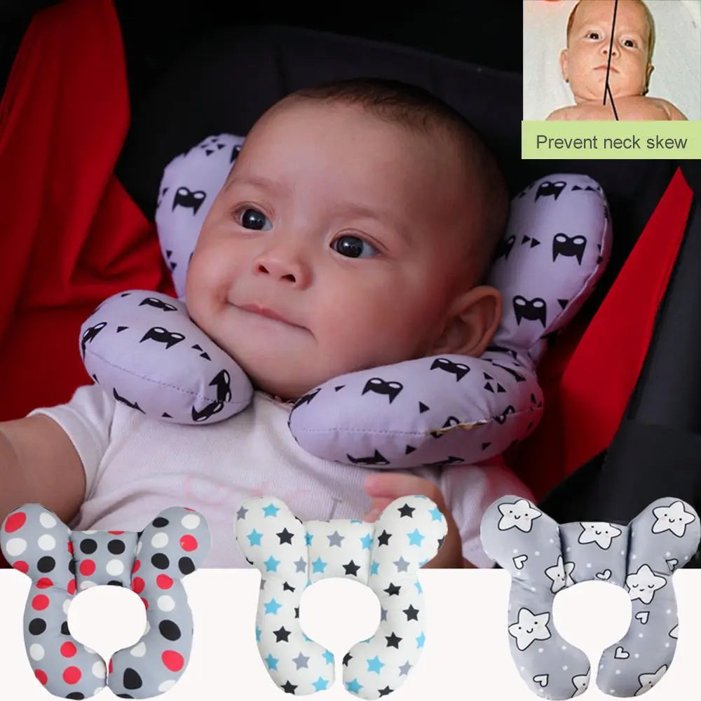 Protective Travel Car Seat Head And Neck Pillow