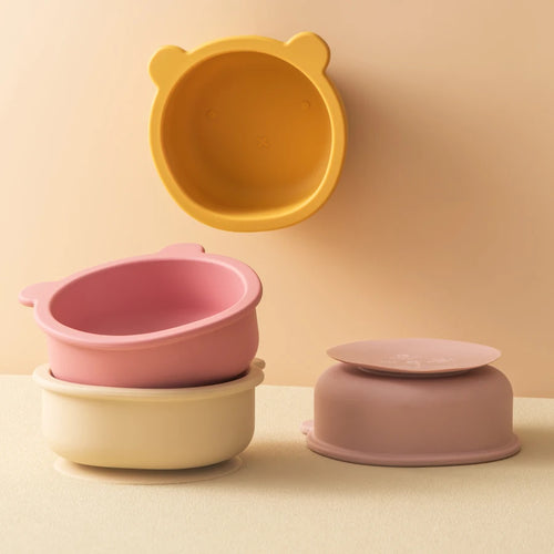1PC Silicone Baby Tableware Suction Dinner Set