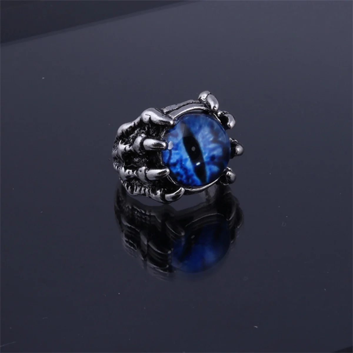 Gothic Demon Eyes Statement Rings