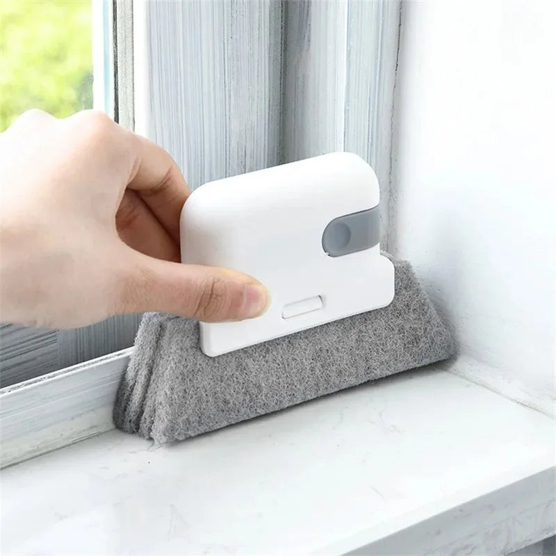 universal window rail cleaning brush