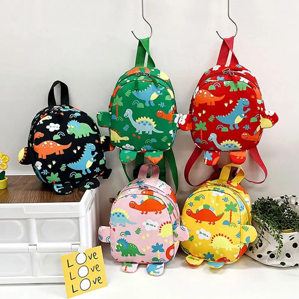 Children Dinosaur Nylon Backpack for Boy Girl School Small