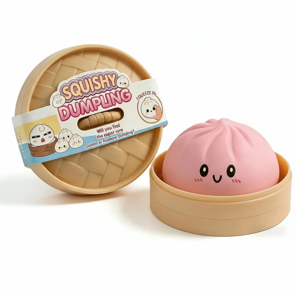 Giant Squishies Dumpling Bun Toy, Slow Rising Glitter Dumpling