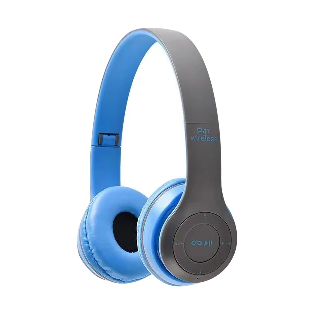 Wireless Bluetooth 5.3 Headphones Over Ear Stereo Headsets Noise Reduction Sports Gaming Earphone Music Player With Mic