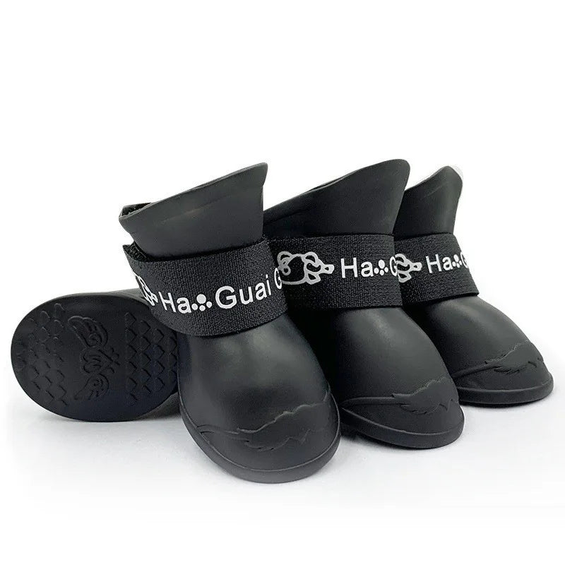 Pet silicone rain shoes anti-dirty non-slip waterproof