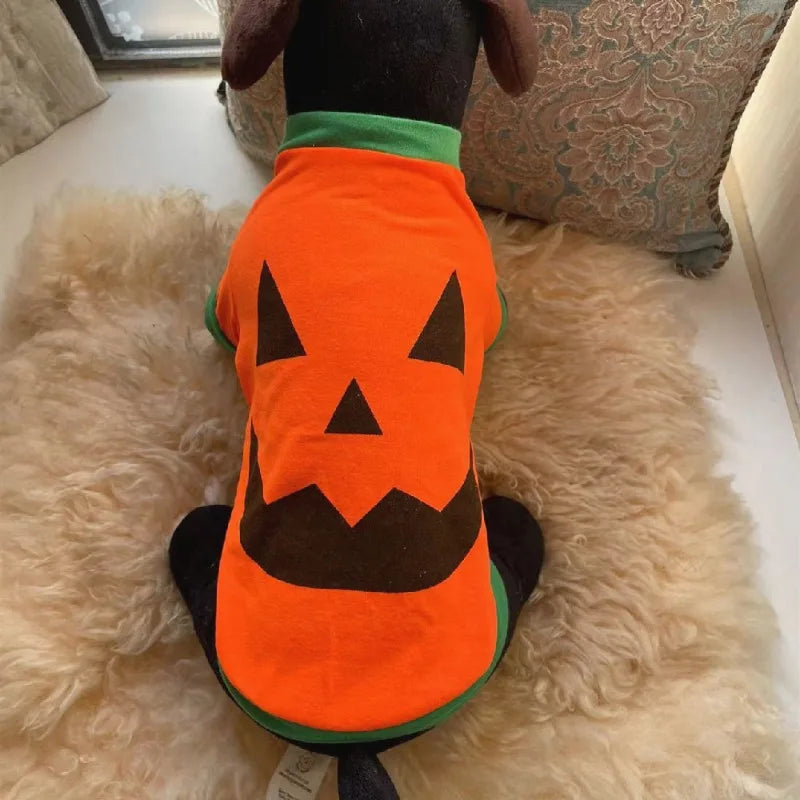 Halloween Pet Cats Dogs Pumpkin Costume