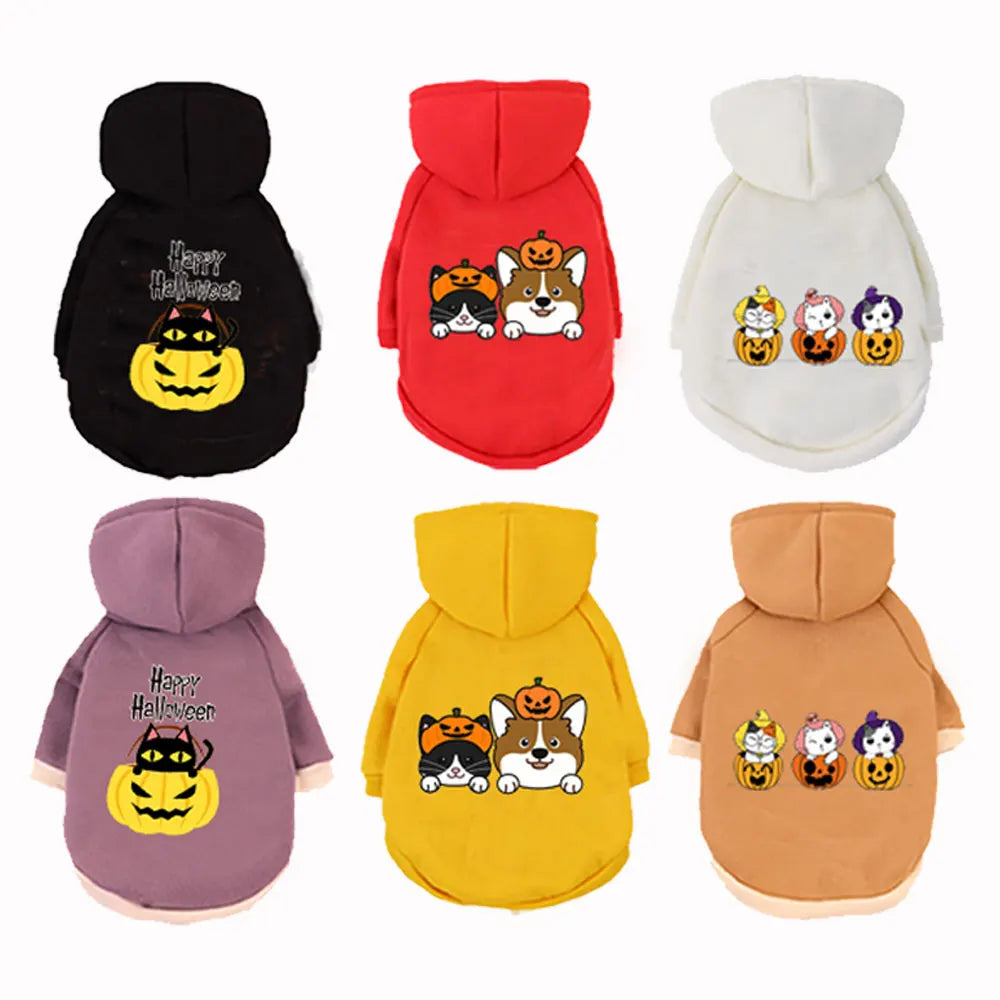 1 Pc Halloween Pet Hooded Sweatshirt