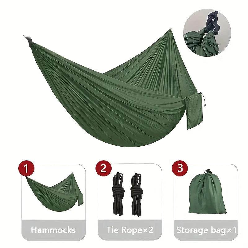 Hammock with Straps and Storage Bag, Lightweight and Durable