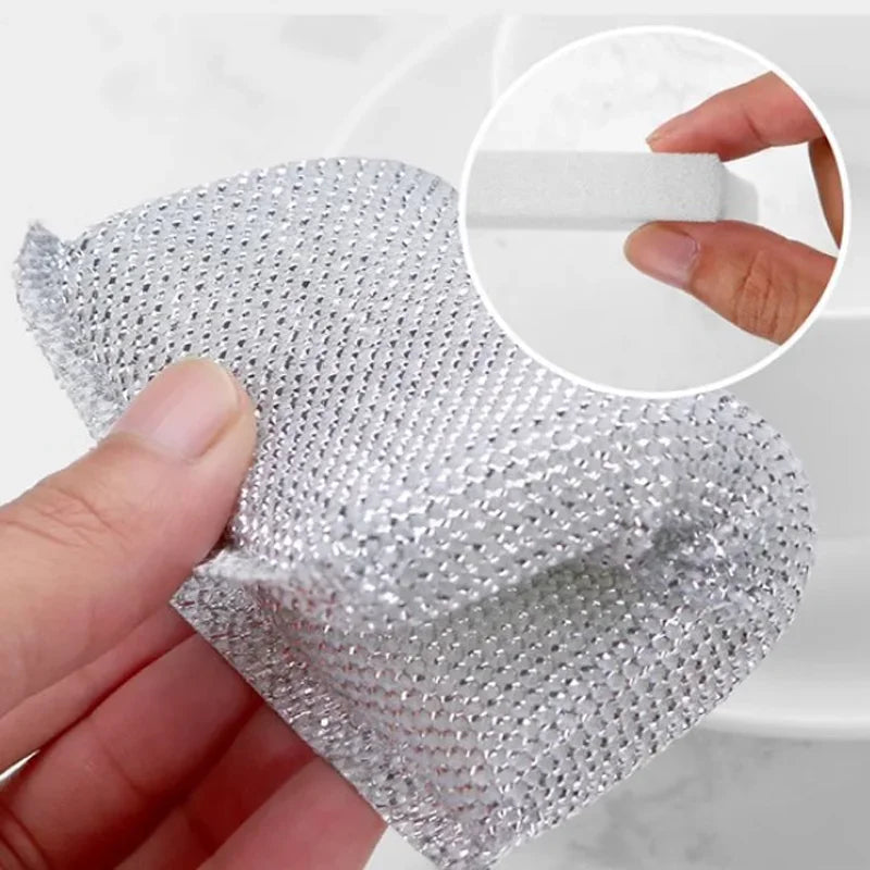 4pcs, Kitchen Dishwashing Sponge