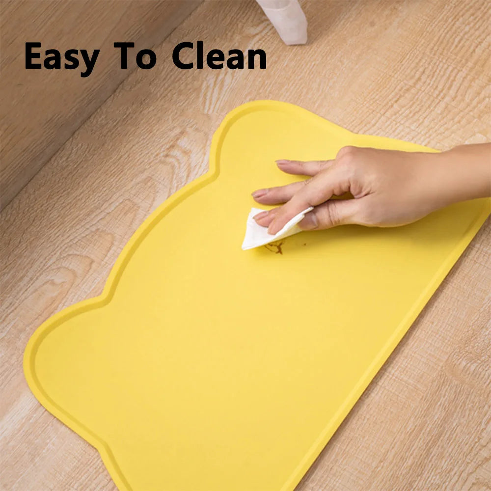 Pet Feeding Mat For Dogs & Cats Multiple Colors Silicone Waterproof