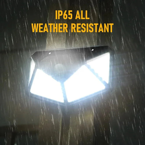 100 LED Outdoor Solar Lamp Outdoor motion sensor end