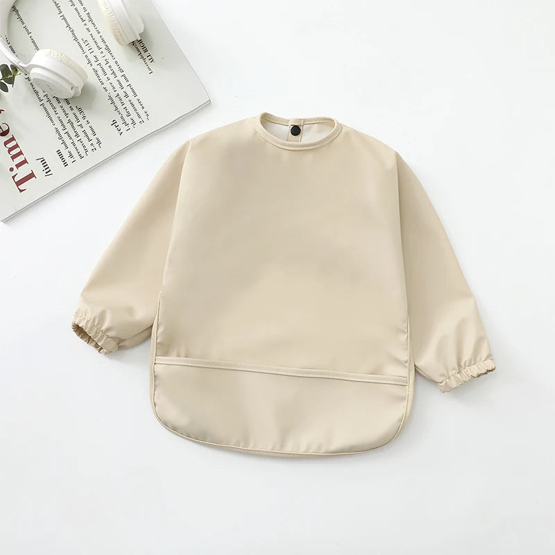 Baby Feeding Bibs Waterproof Long Sleeve Apron