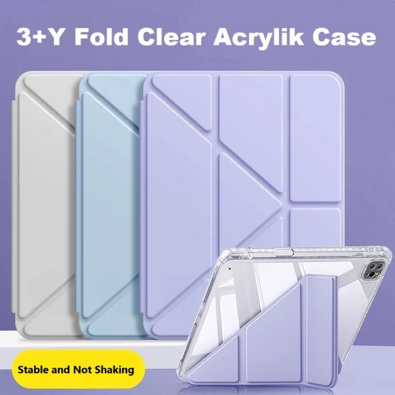 For iPad 2 Pro 12.1 SE 9.7 11 8.7 K Flip Stand Case Tablet with Sleep Cover