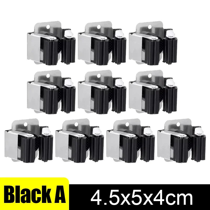 Wall Mounted Mop Broom Holder Clips