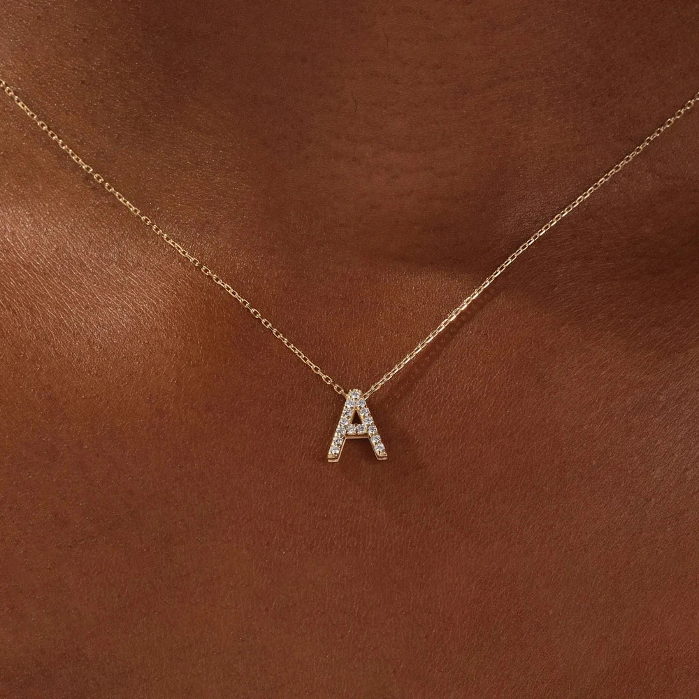 Letter Necklace for Women Delicate
