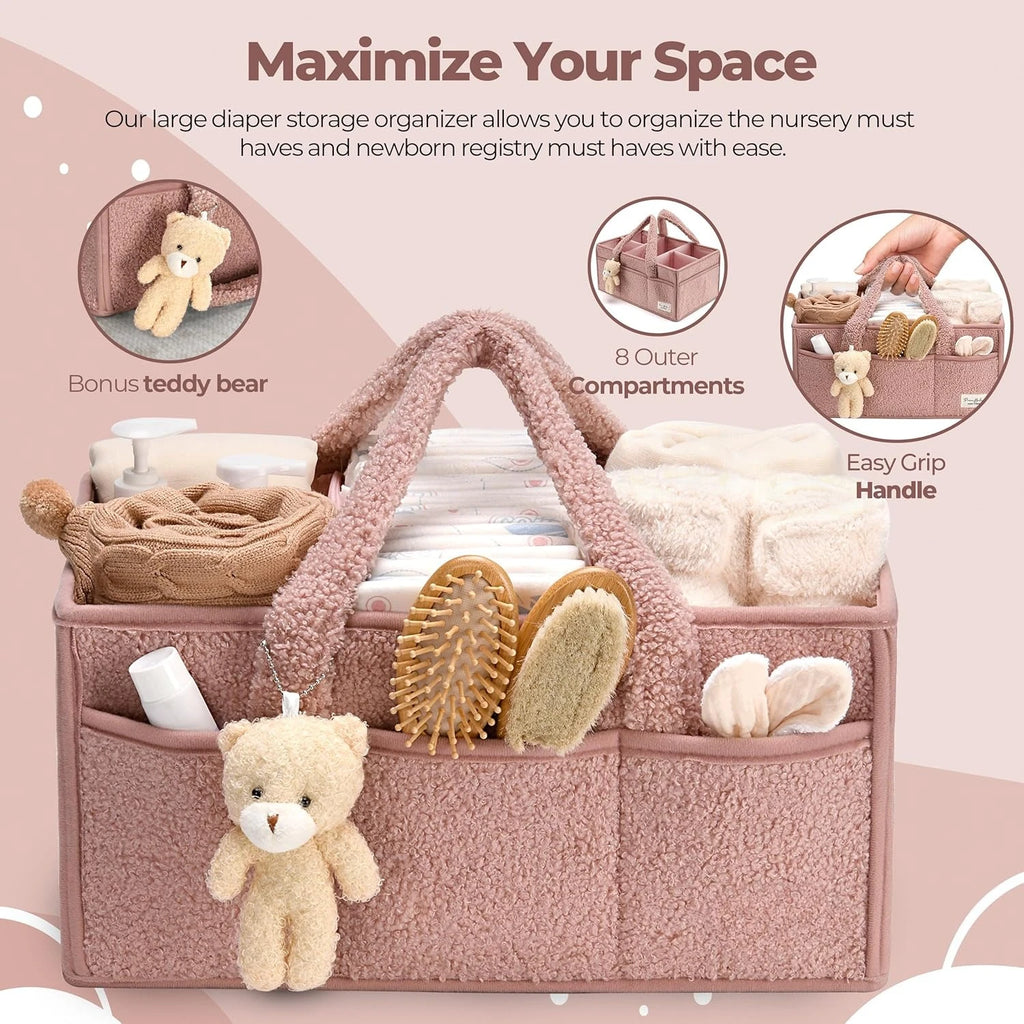 Baby Diaper Caddy Organizer for Changing Table