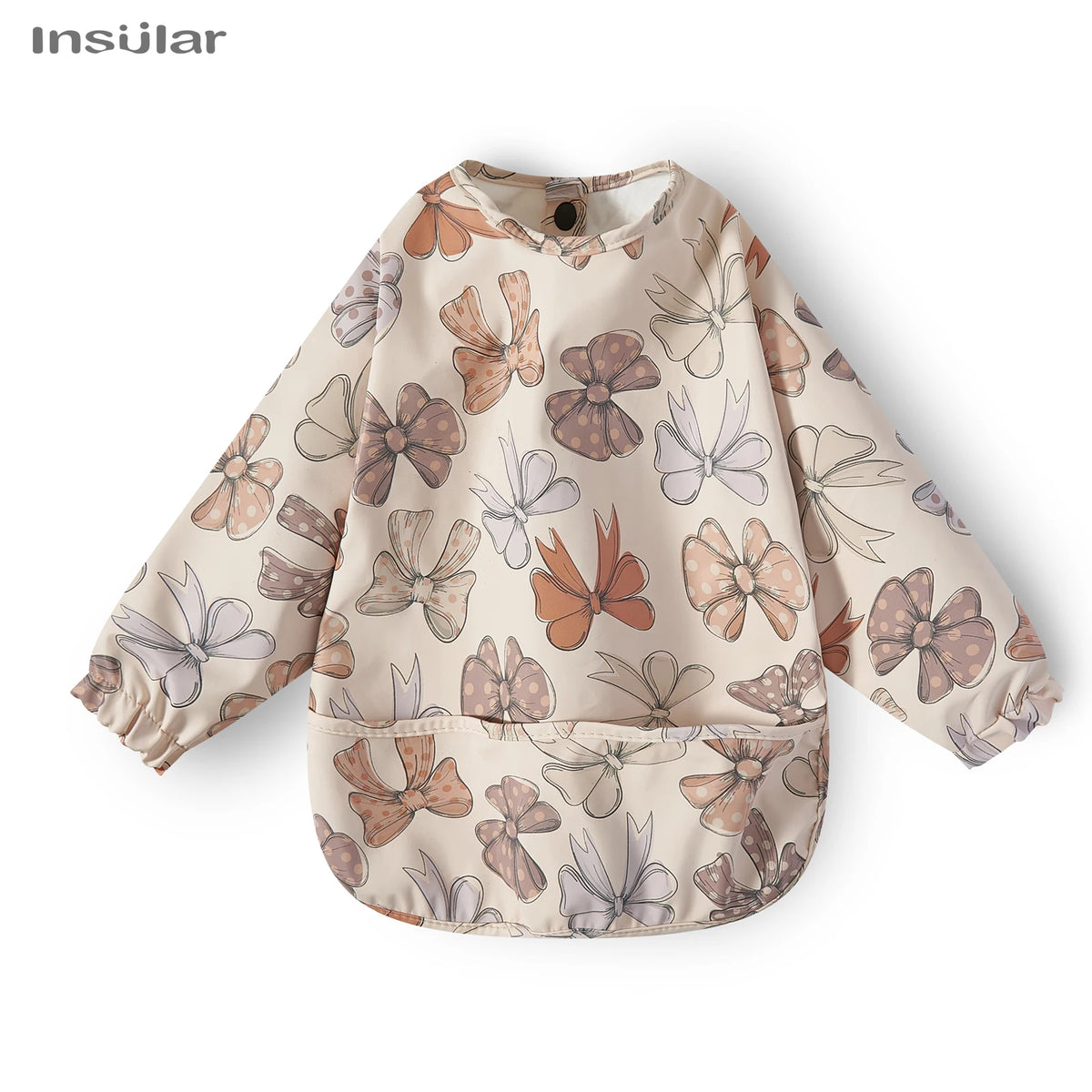 Children Feeding Aprons Long Sleeve Baby Bib