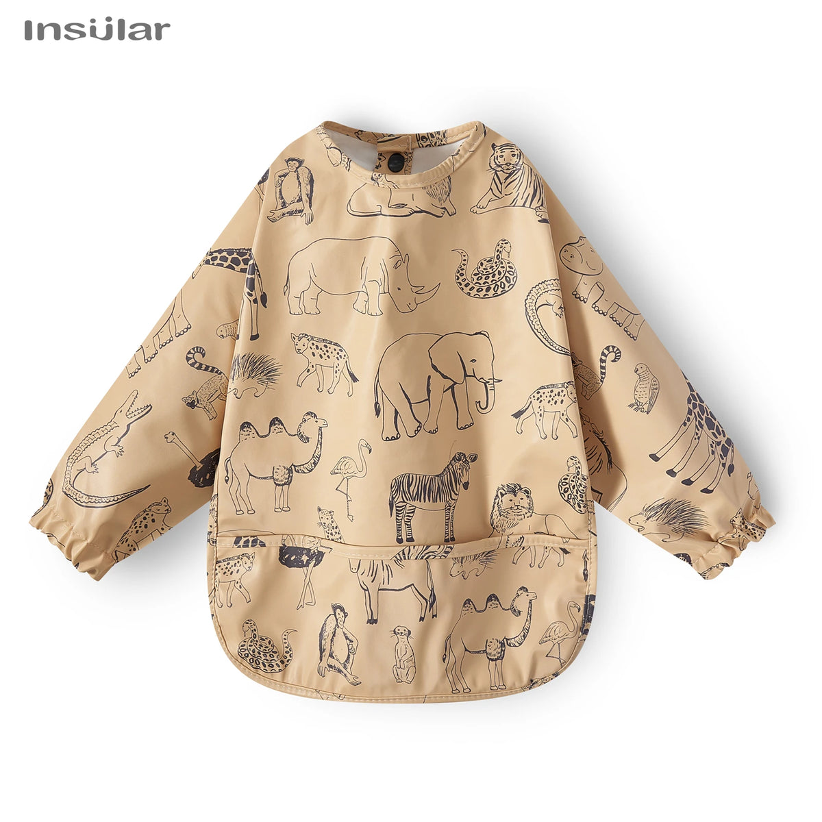 Children Feeding Aprons Long Sleeve Baby Bib