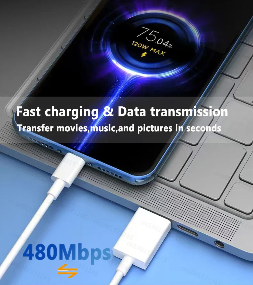 Original 120W Usb C Cable 100W 90W Hyper Fast Charging Cable