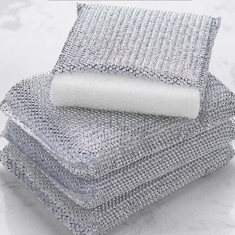 4pcs, Kitchen Dishwashing Sponge