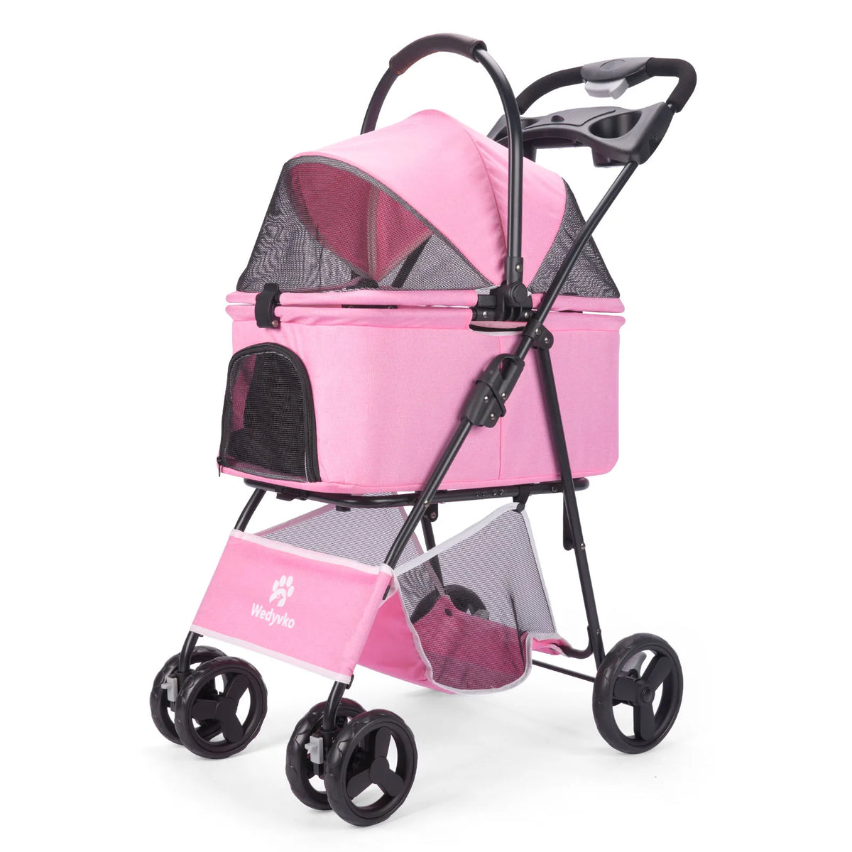3 in 1 Pet Stroller with Removable Carrier, Folding Stroller for Small/Medium Dogs and Cats, Waterproof, All-Terrain