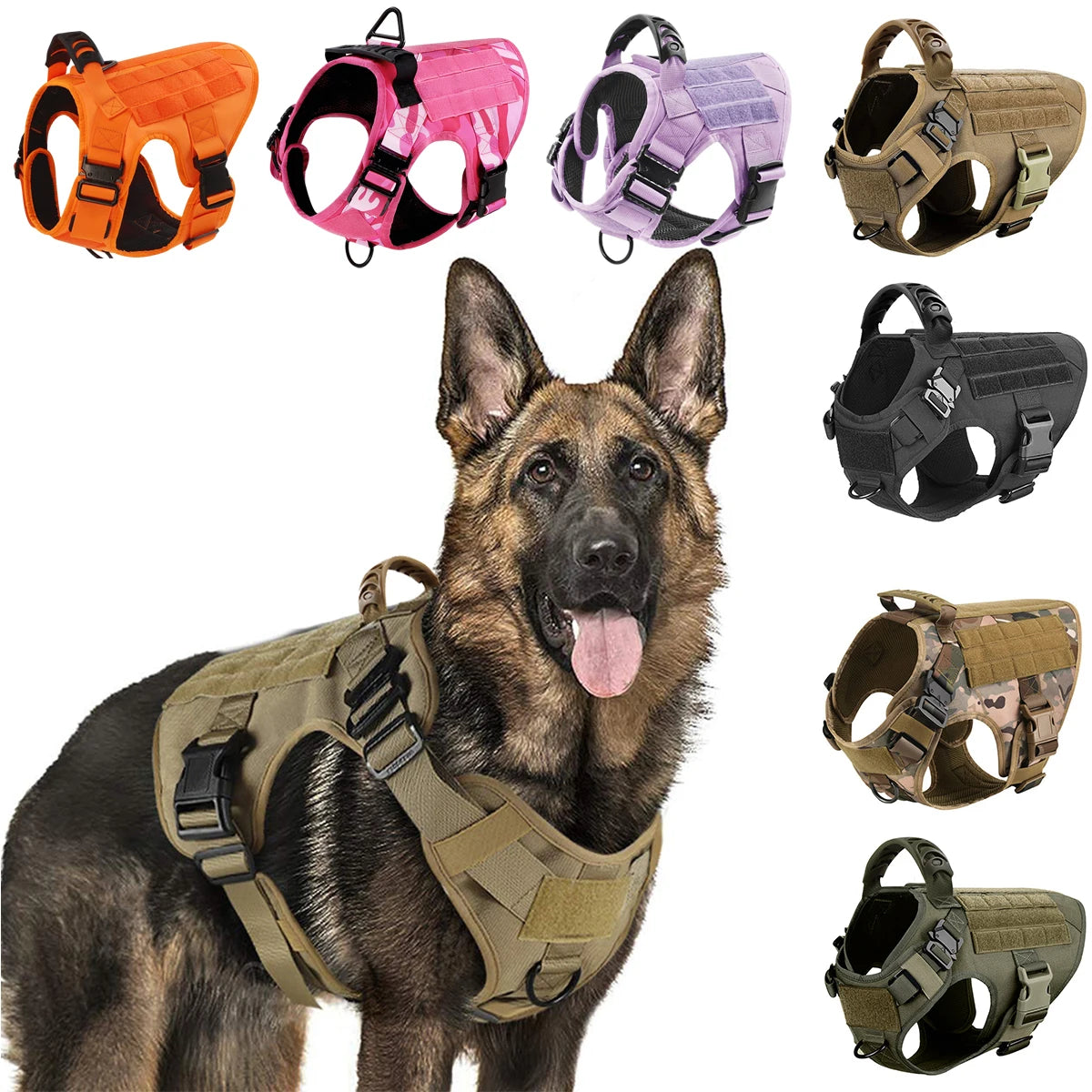 Large Dog Harness Training Pet Vest