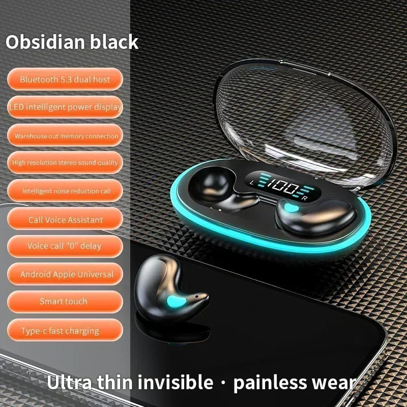 Earphones Wireless Headphones Noise Reduction Sport Game Sleep Bluetooth Earbuds for all smartphones