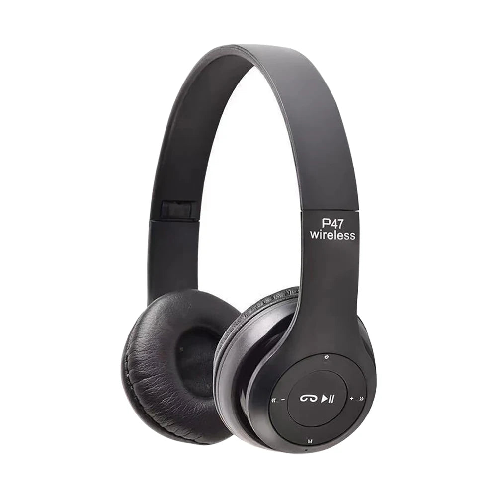 Wireless Bluetooth 5.3 Headphones Over Ear Stereo Headsets Noise Reduction Sports Gaming Earphone Music Player With Mic