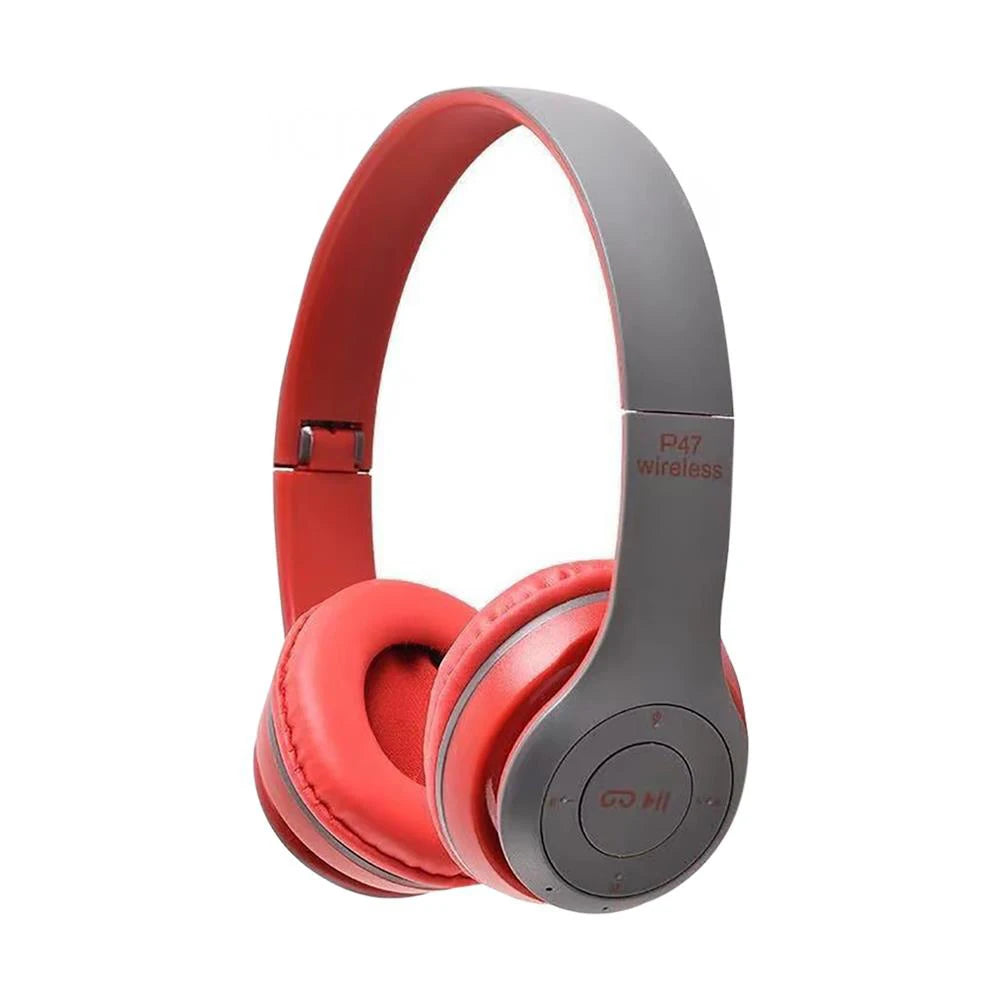 Wireless Bluetooth 5.3 Headphones Over Ear Stereo Headsets Noise Reduction Sports Gaming Earphone Music Player With Mic