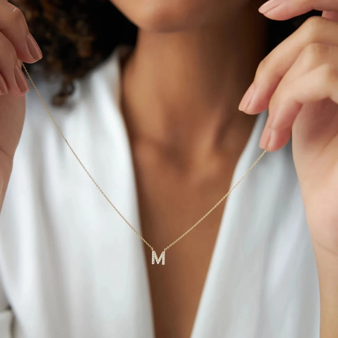 Letter Necklace for Women Delicate