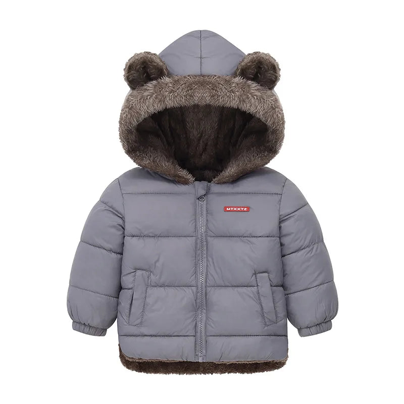 Baby Jacket Hooded Cotton Outerwear
