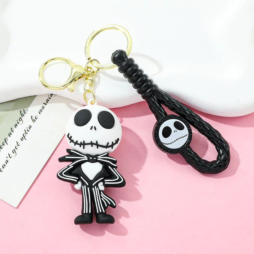 The Nightmare Before Christmas Keychain Sally Jack Skull Halloween