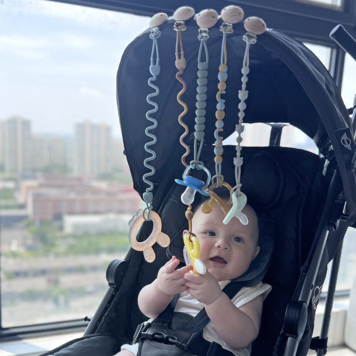 Soothing Pacifier Anti-chain Baby Stroller Teether Anti-loss Chain