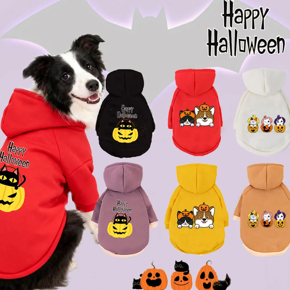 1 Pc Halloween Pet Hooded Sweatshirt