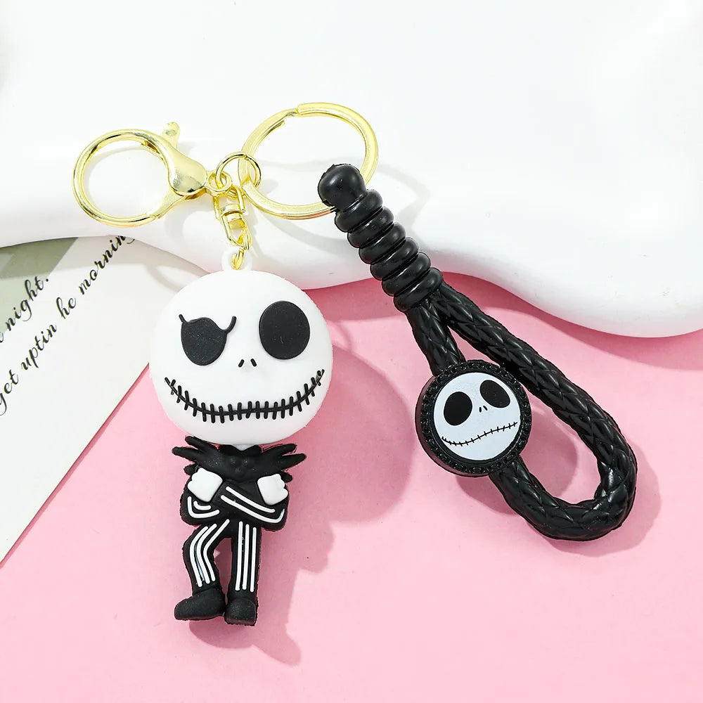 The Nightmare Before Christmas Keychain Sally Jack Skull Halloween