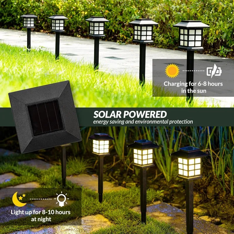 2 Pack Solar Pathway Light Outdoor