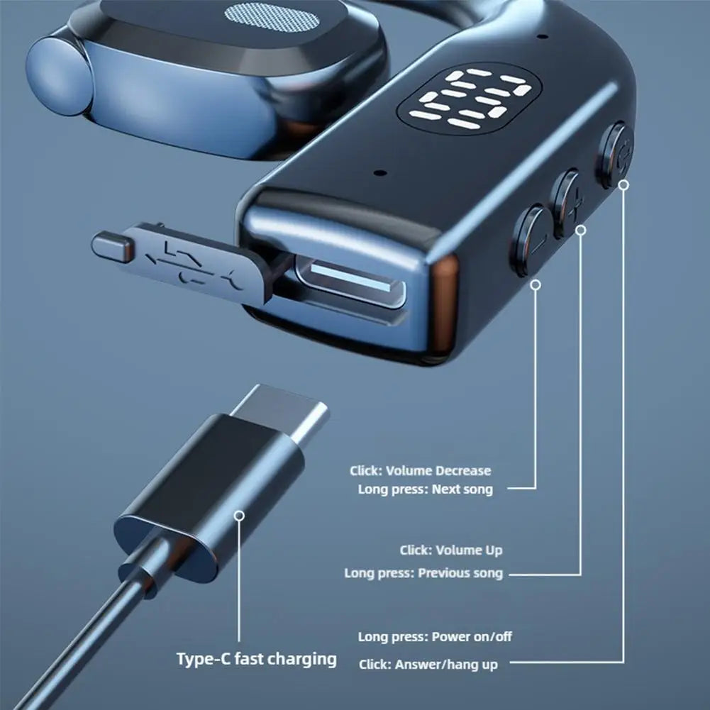 Wireless Bluetooth Sports Headset Noise Reduction Earbuds With Microphone